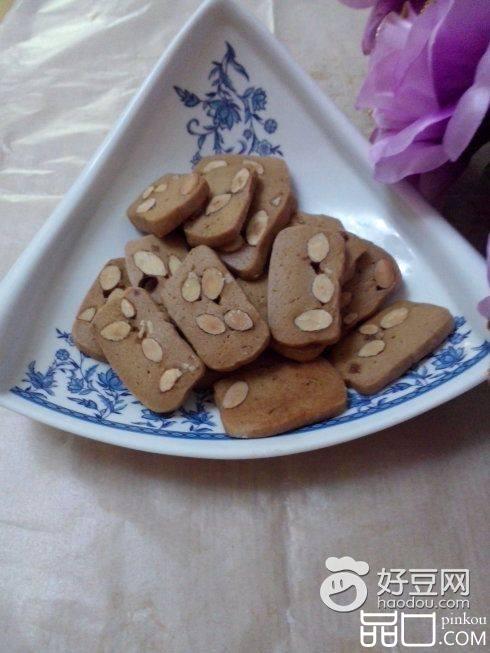 杏仁红糖饼干