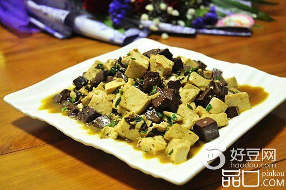 蚝油猪血豆腐汤