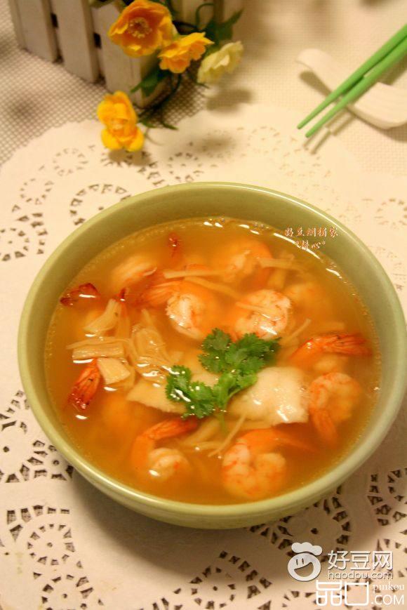 虾仁鱼片瑶柱汤