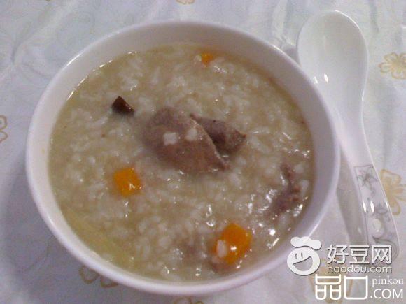 猪肝瘦肉粥
