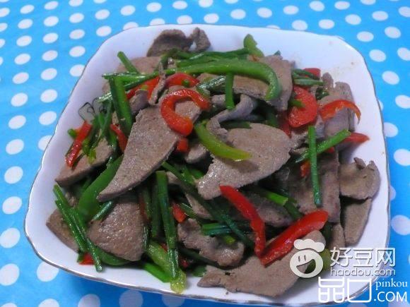 猪肝炒双椒