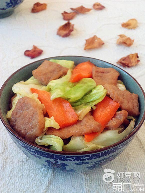 里脊肉炒圆白菜