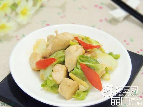圆白菜鸡丁