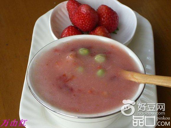 草莓豌豆粥