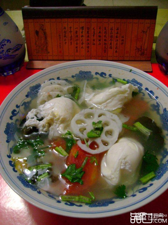鲜藕什锦蛋汤
