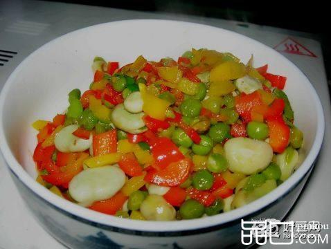 双椒炒双豆
