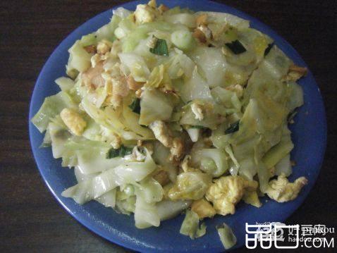 圆白菜炒鸡蛋