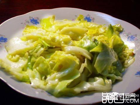 素炒圆白菜