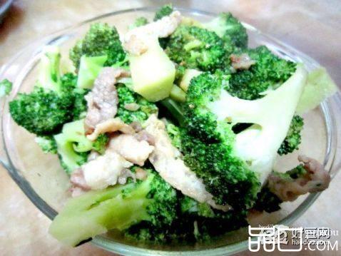 西兰花炒肉片