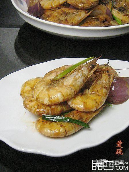 洋葱丝炒白条虾
