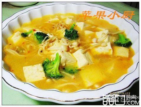 剁椒金针豆腐汤