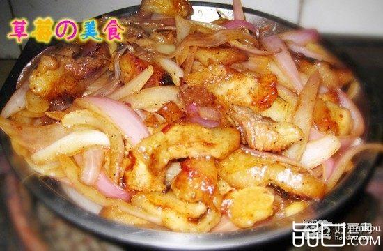 五花肉烧洋葱