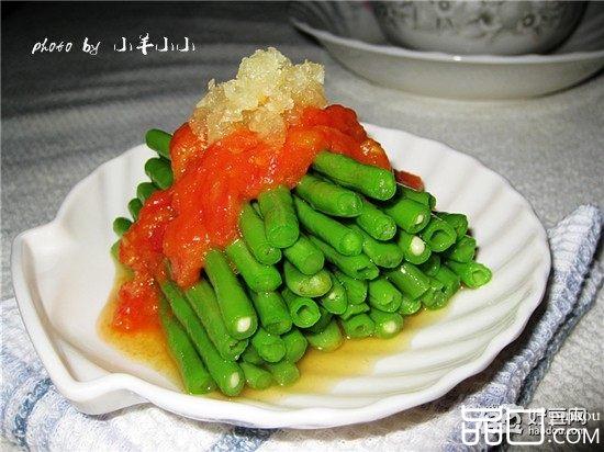 蒜香番茄浇豇豆