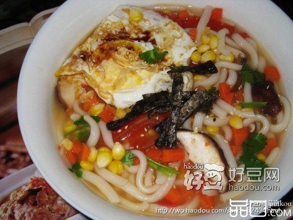 时蔬汤乌冬