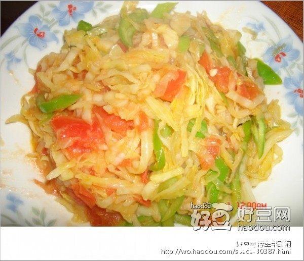 西红柿炒卷心菜