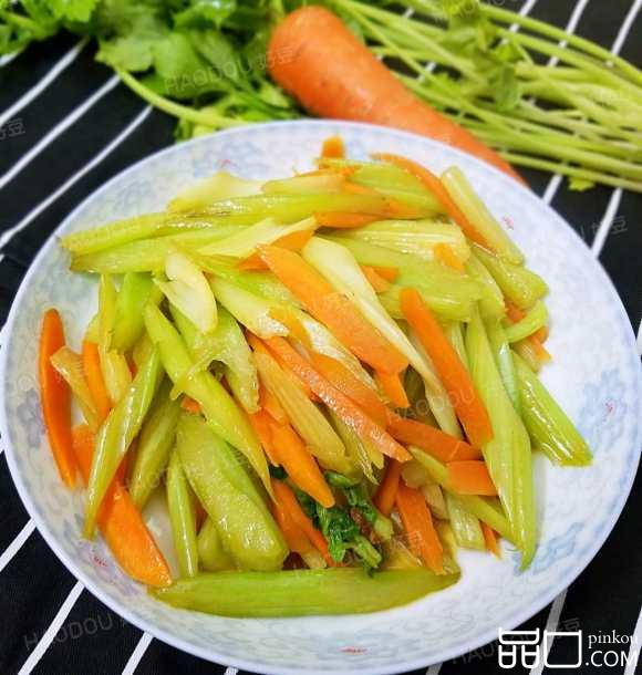 芹菜炒胡萝卜