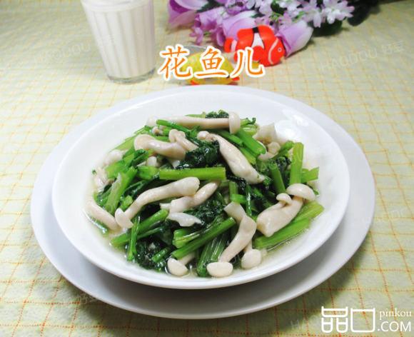 白玉菇炒芹菜