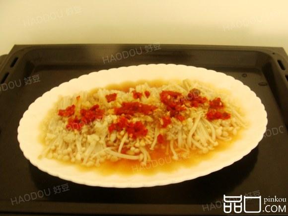 蒜蓉蒸金针菇