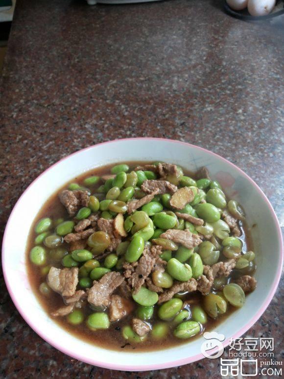 青豆烧肉片