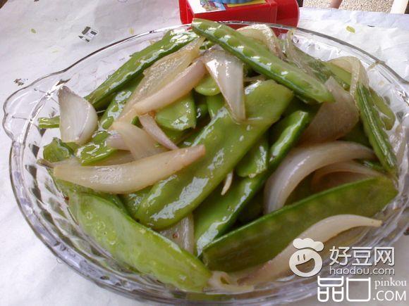 洋葱炒荷兰豆
