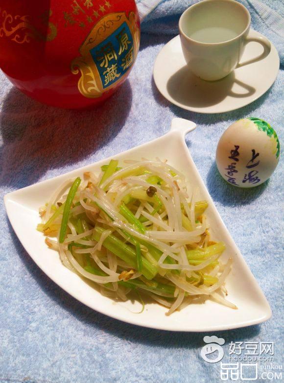 芹菜炒豆芽