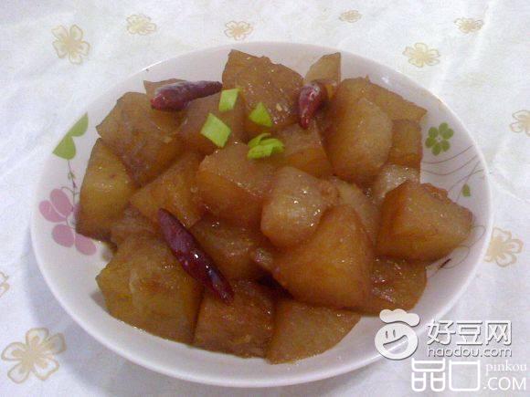 油焖白萝卜