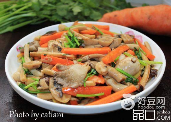 素炒什菇