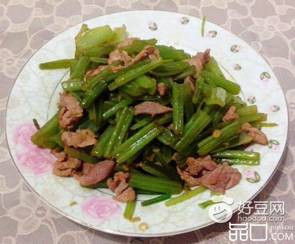 芹菜肉丝