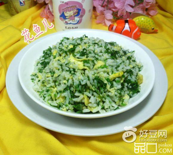 鸡蛋荠菜炒饭