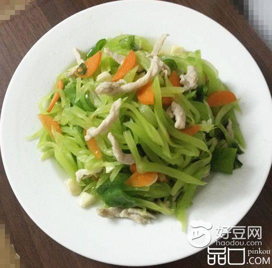 莴笋炒肉丝