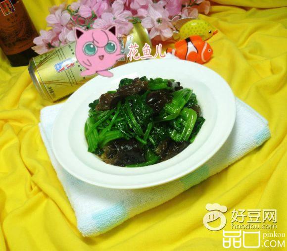 黑木耳拌菠菜