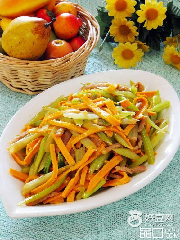 芹菜炒豆腐皮
