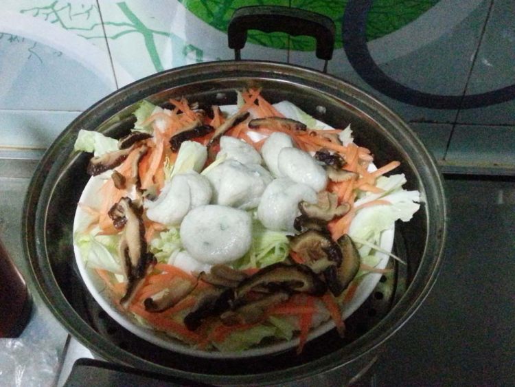 庄墓圆子蒸白菜步骤3