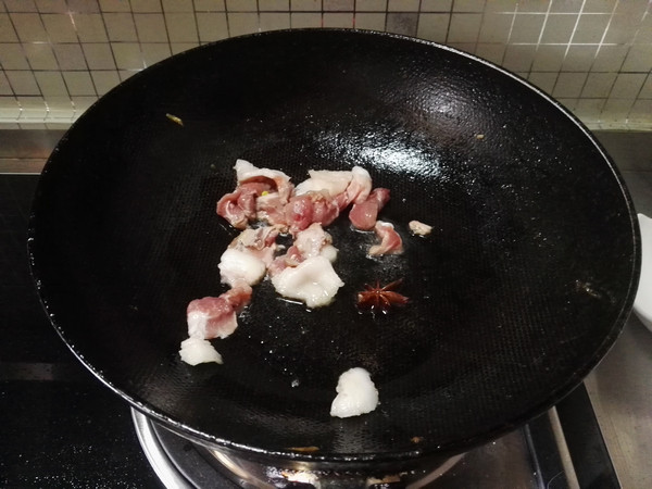 豆角焖肉步骤3