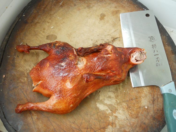 舌尖2美食 烤鸭卷饼步骤13