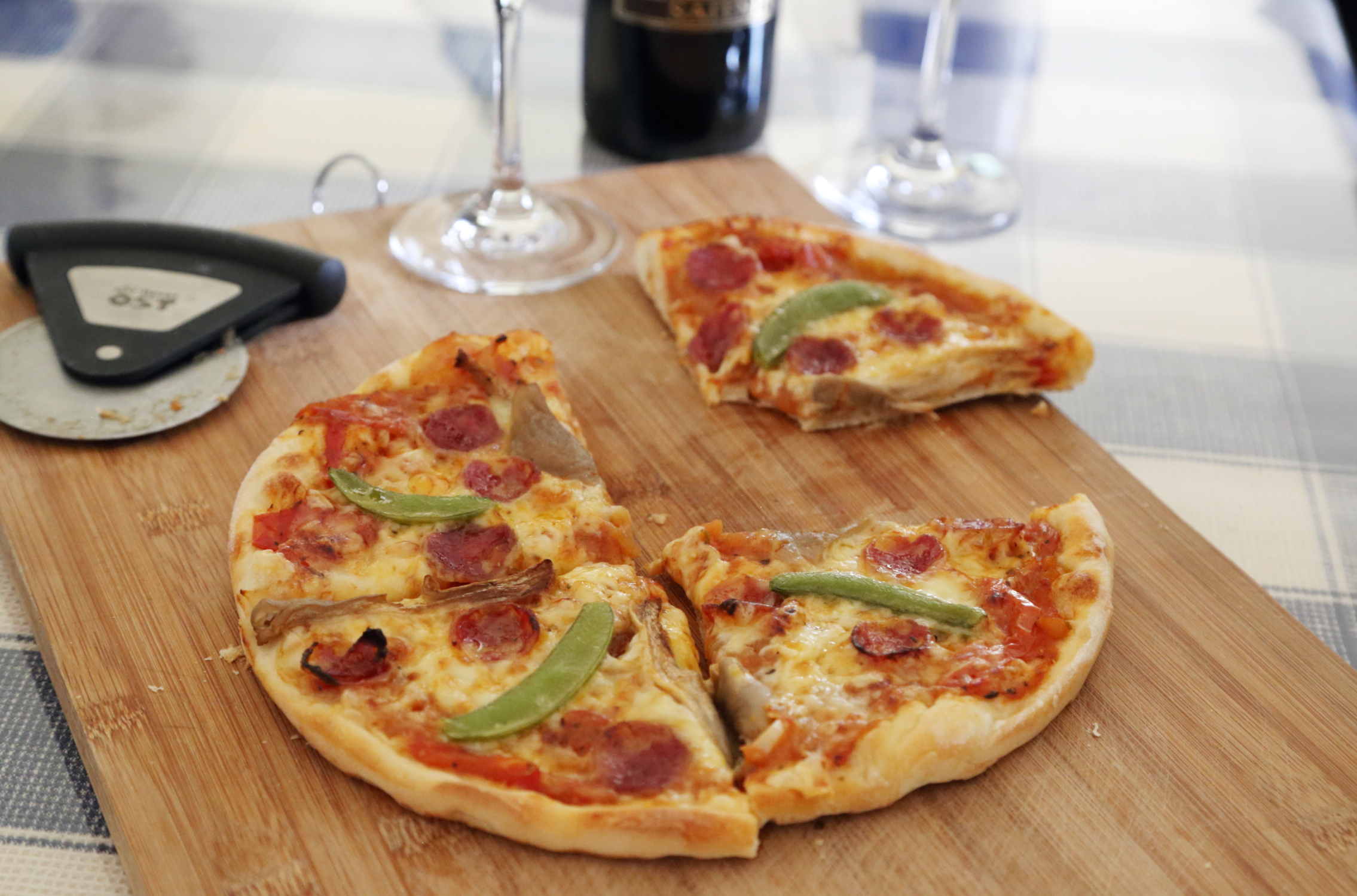 香肠菌菇披萨步骤20
