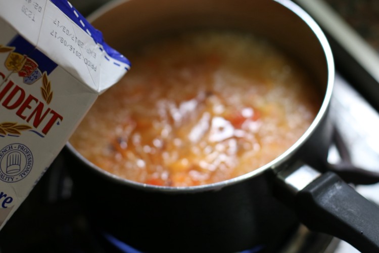 虾头奶油番茄汤步骤8