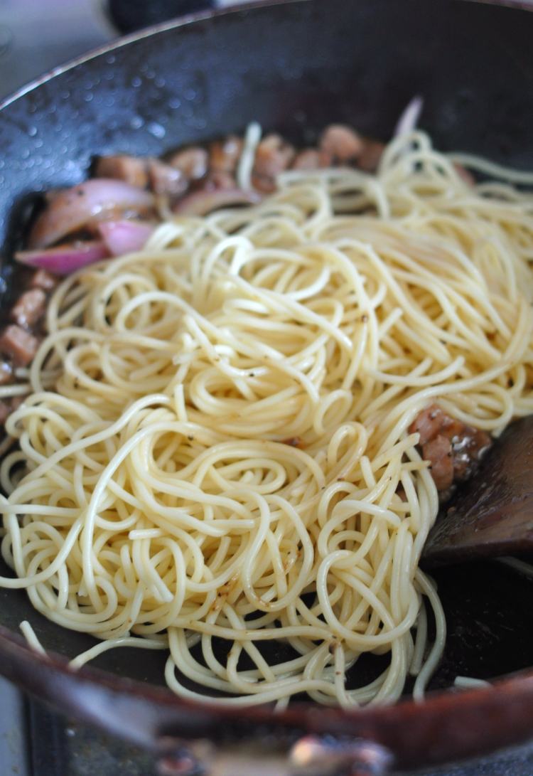 黑胡椒牛排意面#此刻步骤8