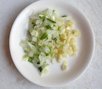 牛肉泡菜青椒披萨步骤2