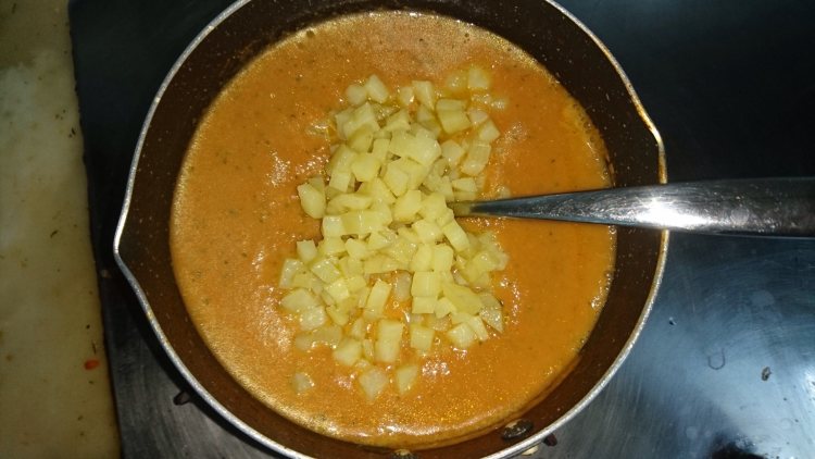 番茄土豆浓汤步骤7