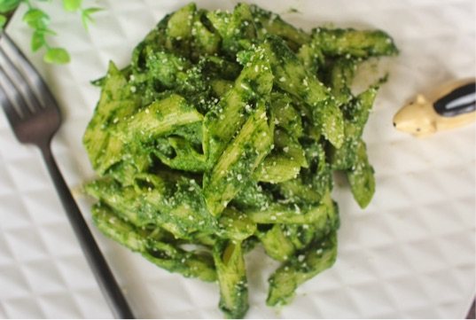 菠菜酱拌意面#圣诞美步骤7