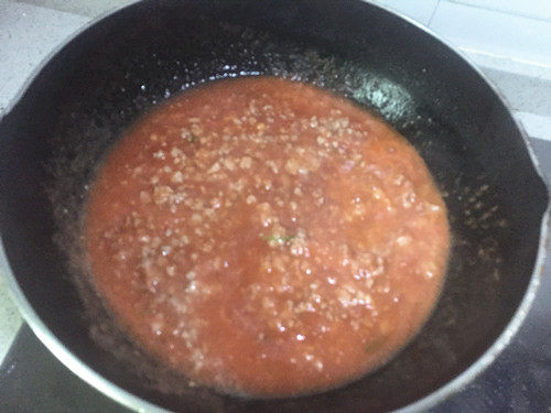 番茄肉末意面#百味来步骤7
