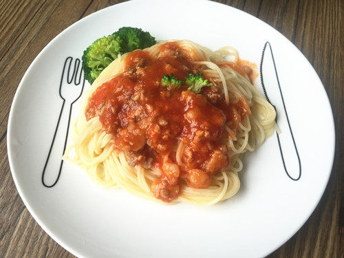 番茄肉末意面#百味来步骤11
