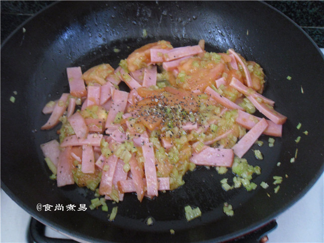 芹菜番茄披萨步骤4