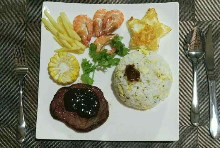 黑椒牛排饭步骤11
