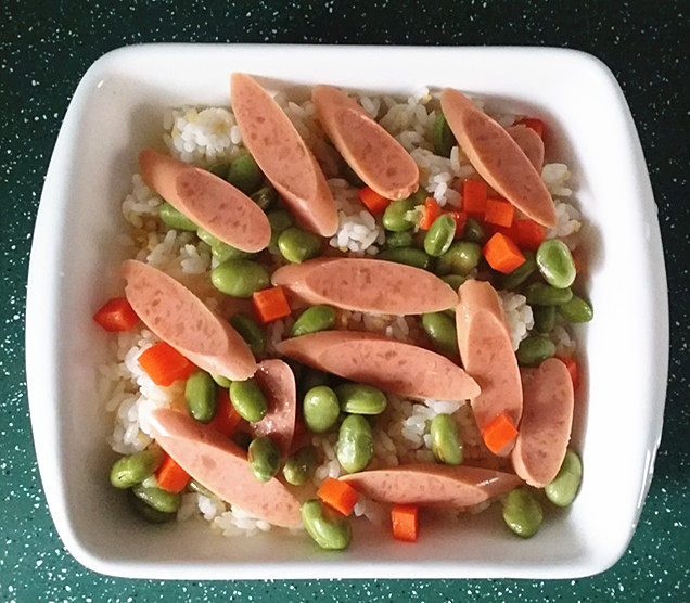 火腿肠芝士焗饭步骤5