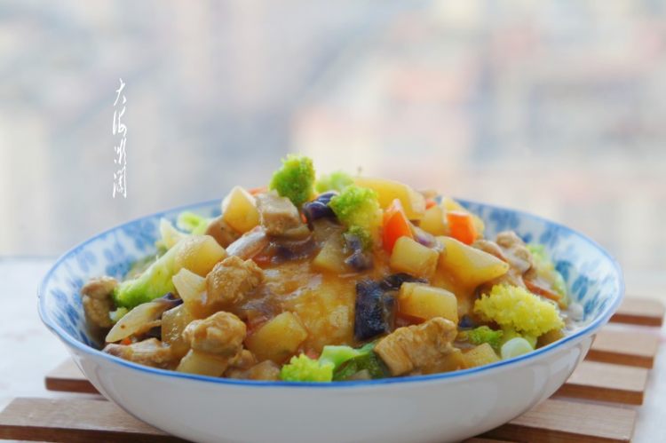 黄咖喱鸡肉饭步骤9