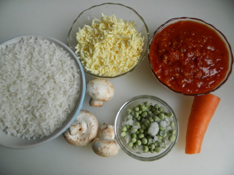 红酱焗烤杂蔬饭步骤1