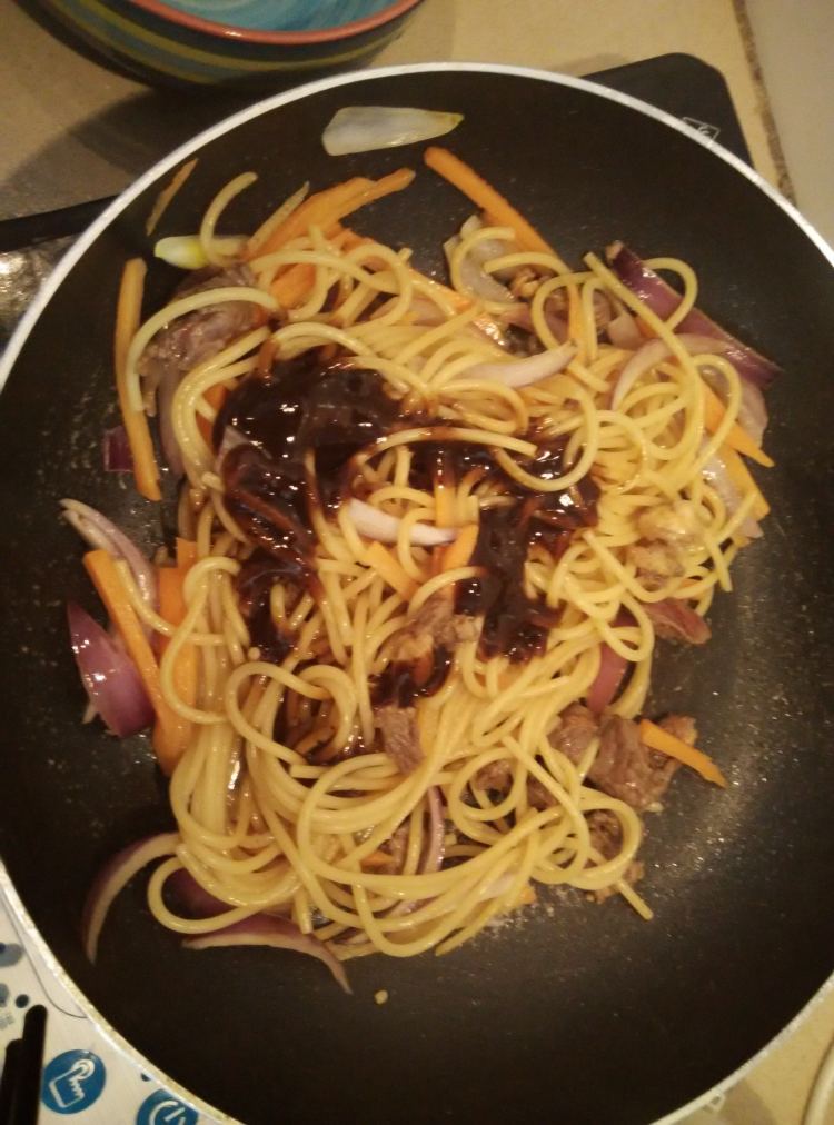 黑椒牛柳意面步骤9