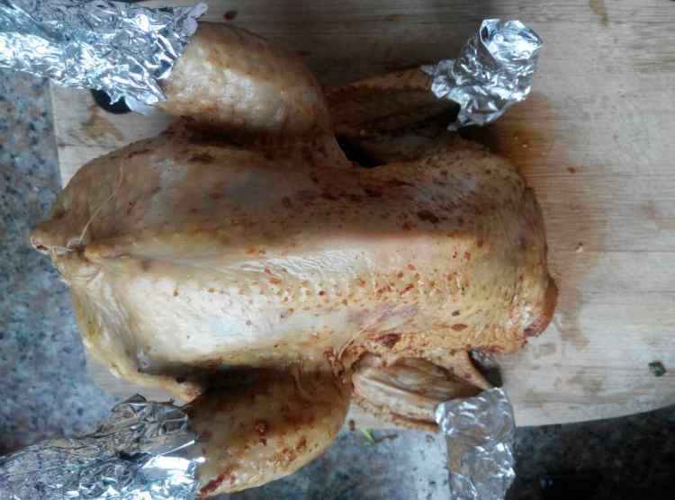 感恩节烤鸡步骤12
